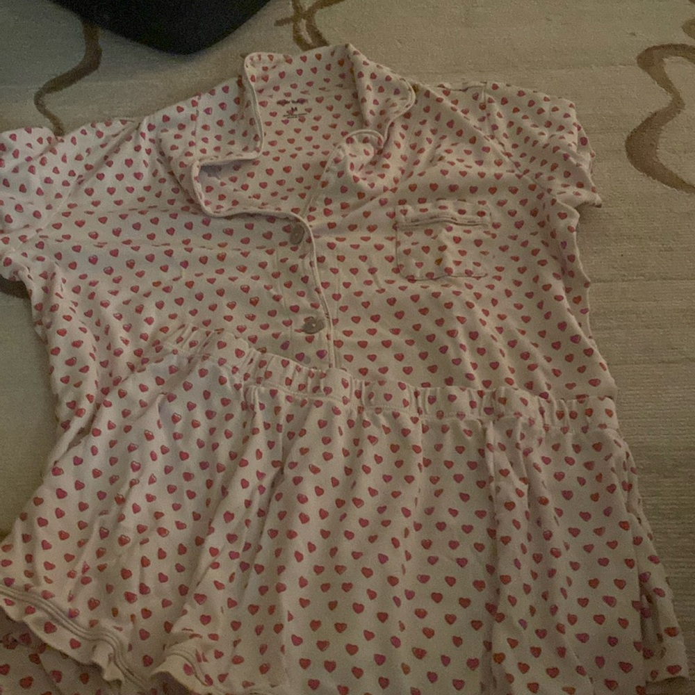 Roller Rabbit size medium heart polo PJS